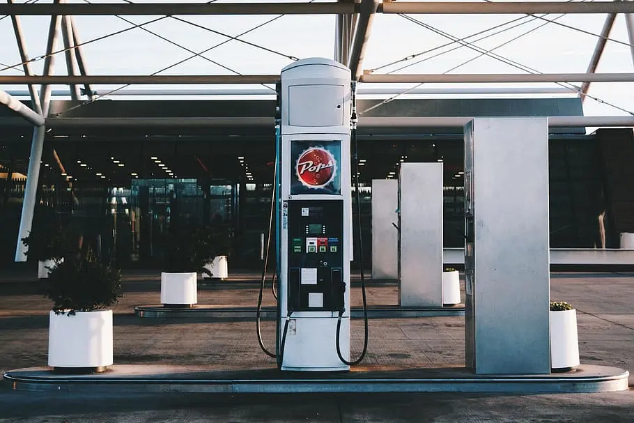 gas station with air