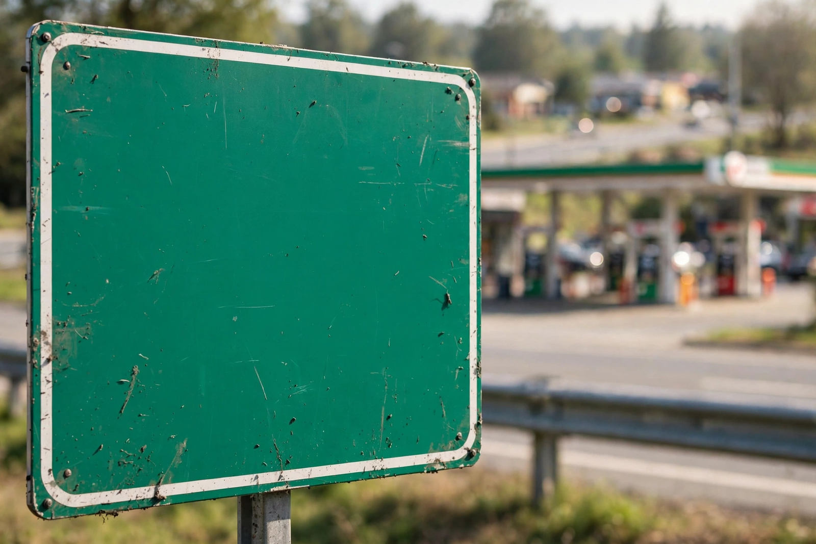 Gas station price signs in different states